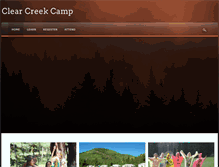 Tablet Screenshot of clearcreekcamp.org